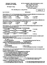 Đề thi khảo sát kiến thức chuẩn bị cho năm học mới môn Tiếng Anh Lớp 12 - Mã đề 357 - Năm học 2019-2020 - Trường THPT Liễn Sơn